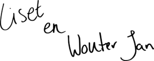 Handtekening van Liset, Wouter en Jan