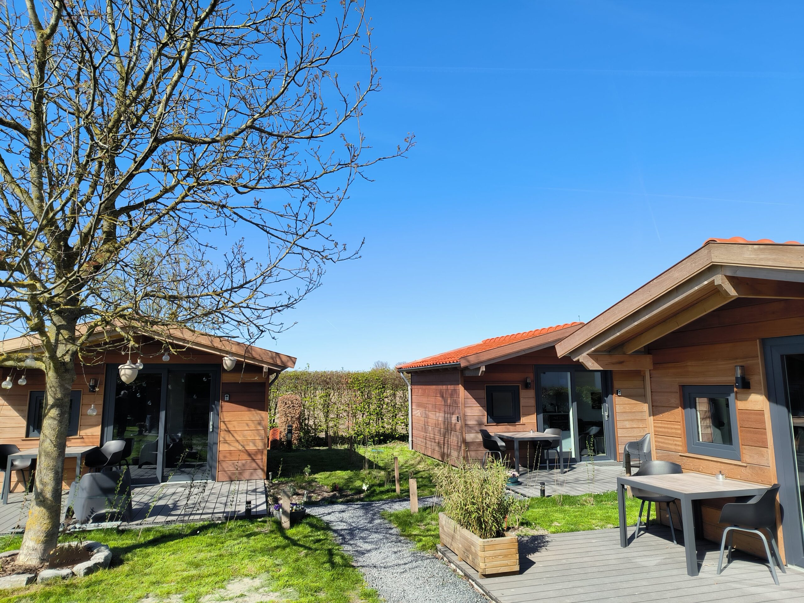 Knusse 2-persoons chalet in de tuin van de Mariafarm