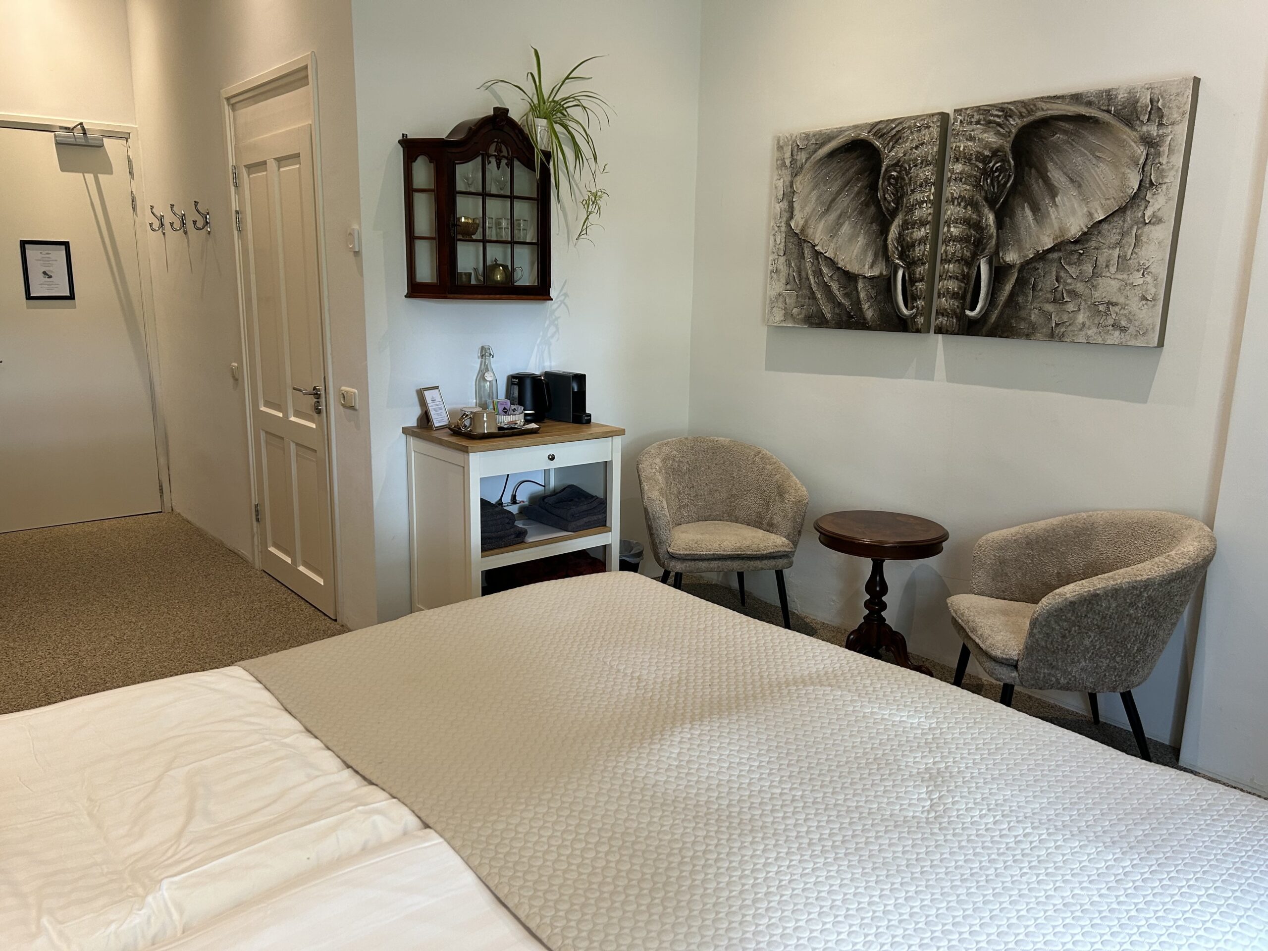 Hotelkamer Aarde in rustgevende aardetint
